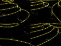 发光的山脊线条动画ridges
