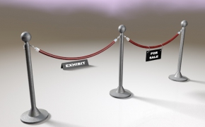 一米线隔离带C4D模型 Isolation belt 3D model