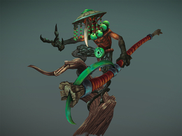 站在树叉的上长喙鸟怪ibis