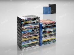 DVD和蓝光盒 3d models of DVD and BlueRay Cases