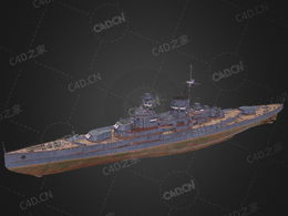 苏联海军彼得大帝号巡洋舰C4D模型下载Pyotr Velikij 3d model