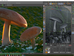 Octane for C4D蘑菇写实渲染工程文件