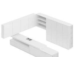 整体厨房厨柜c4d模型Kitchen cabinet - 050