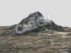 C4D山脉地形模型 Mountain Lowres