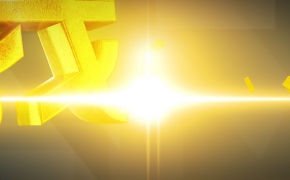 C4D+AE  重金属 金色 标题字 logo 动画