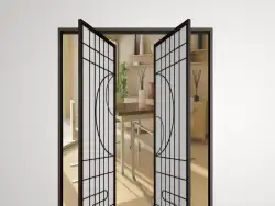 日式新中式吊柜门格子门移门