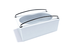 两侧带扶手的浴盆