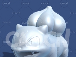 妙蛙种子动漫卡通角色雕塑C4D模型 Bulbasaur
