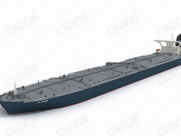 海运交通工具：大型货轮C4D模型 freighter 3D model