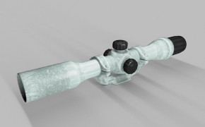 枪瞄准镜C4D模型 Scope