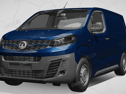 沃克斯豪尔面包车商务车电动汽车vivaro-l1-2019款C4D汽车模型下载