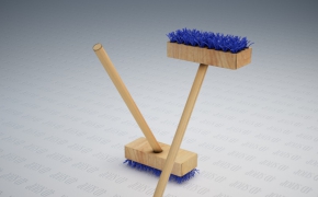 清洁刷、毛刷、拖布C4D模型 Clean Brush
