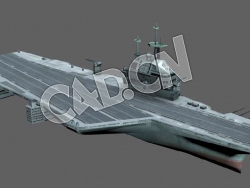 C4D海军舰艇军舰舰船-航空母舰模型 Aircraft carrier 3d Model