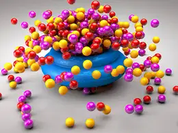 C4D布袋里喷发出的七彩球动画工程