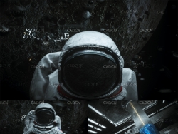 C4D OCTANE宇宙太空宇航员场景模型