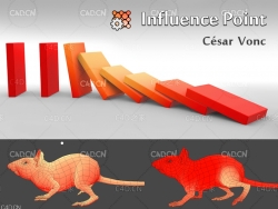 C4D刷权重插件 根据点区域影响属性脚本 CodeVonc Influence Point v1.5.2 For C4D R23