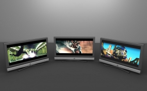 等离子显示屏C4D模型 TV Plasma 3 Screen
