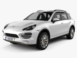 保时捷卡宴混动C4D模型 3d Model Porsche Cayenne Hybrid