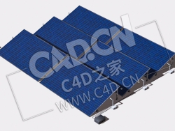 太阳能板C4D模型 Solar-Panels