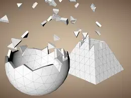 C4D爆炸分块消散动画 destructuration