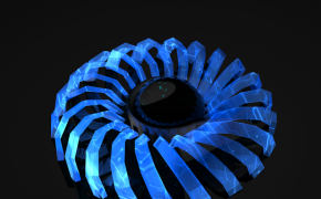 太空飞船时空飞船C4D模型 Space time ship