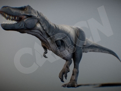 C4D恐龙雷克斯暴龙霸王龙模型（含骨骼绑定） Tyrannosaurus