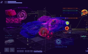 C4D/AE汽车分解动画工程模板 Auto decomposition animation project