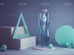C4D OCTANE矿泉水场景渲染工程
