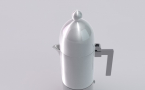不锈钢水壶C4D模型 kettle 3d models