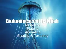 水母建模材质绑定动画C4D教程 Bioluminescent Jellyfish