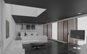 大气的客厅C4D模型 Living Room