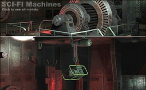 科幻机器3D模型包 DEXSOFT-GAMES – SCI-FI Machines model pack