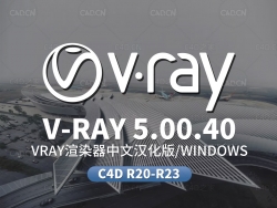 C4D VRAY 5中文汉化版Win无水印版C4D R20-R23