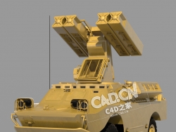 火箭炮装甲车辆C4D模型