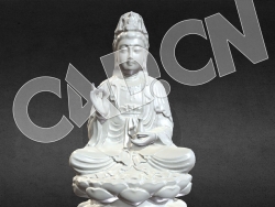 C4D观音菩萨坐像雕塑模型