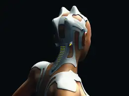C4D实用工程第269季：女性裸体机器人C4D工程文件 c4d project