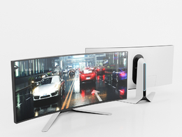 现代曲面显示器screen数码产品模型下载