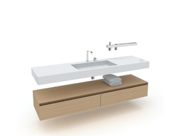 洗手台C4D模型 -004 bathroom 3d model