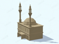 低面多边形清真寺 Mosque