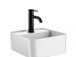小型方形台上盆洗手盆3D模型素材下载Les Petites Square On-top Washbasin by Cielo