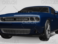 道奇挑战者C4D汽车模型下载