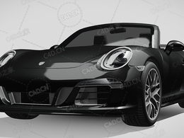 保时捷911-carrera-gts敞篷车991豪华汽车跑车超跑2015款C4D汽车模型下载