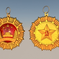 部队徽标（勋章）C4D模型 Medal
