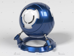 C4D Octane Render材质 蓝色金属车漆材质 Slvrwng Octane Ubershader 1.0