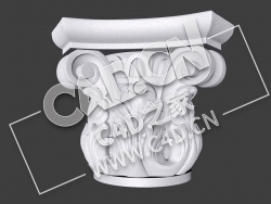 C4D欧式象鼻罗马柱头雕塑模型_36 kapitel4