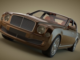 宾利慕尚C4D模型 Bentley Mulsanne