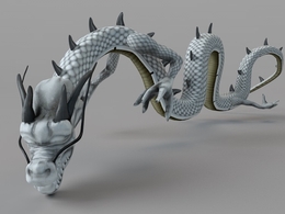 小白龙C4D模型 Little White Dragon