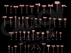 50个游戏锤子战斧兵器模型合集50 HAMMER MACE BASEMESH