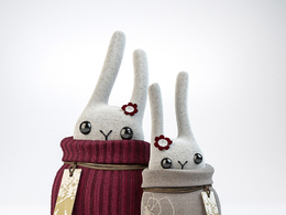卡通布料小兔子玩偶C4D模型 HANNY NANNY STUFFED TOYS