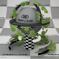 vray for c4d材质：Clovers